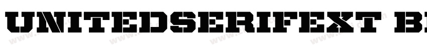UnitedSerifExt Black字体转换